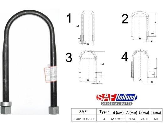 U-beugelgr. M22x1,5         