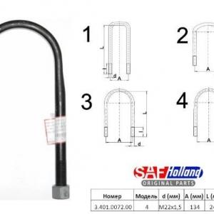 U-beugelgr. M22x1,5         