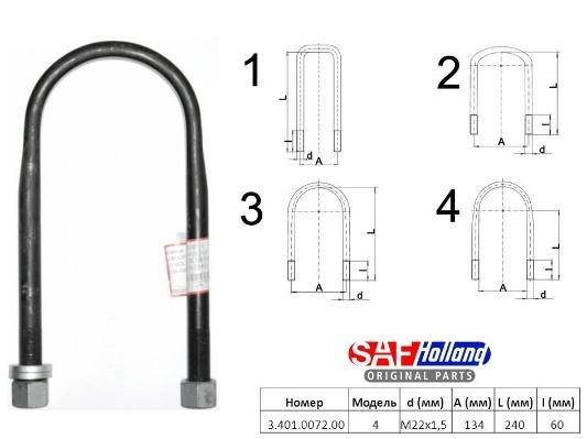 U-beugelgr. M22x1,5         
