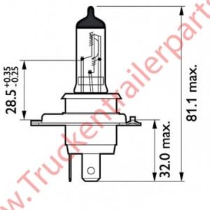 Halogeenlamp H4 TRP    