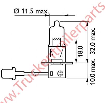 Philipslamp 24v h3 70w    