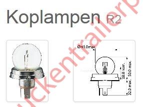 Gloeilamp duplo 24V 55watt (verpakt per 10)              