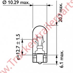 Gloeilamp 24V 2,5watt                