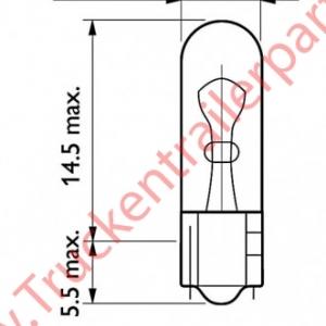 Gloeilamp 24V 1,2 wat                 