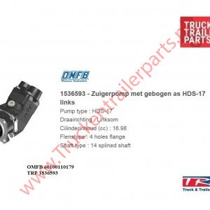 Zuigerpomp HDS serie 17ltr draairichting links           