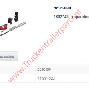 Reparatieset Vangmuilkoppeling 40mm      