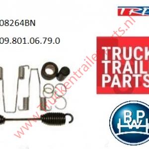 Reparatieset  BPW 09,801,06,79,0 voor ombouw rem 95             