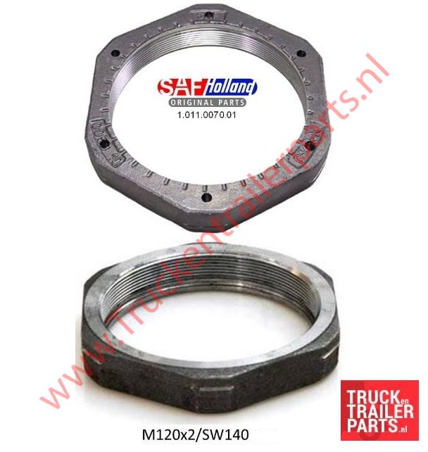 Asmoer SAF RH Axle Nut M120 1011007001 Rechtse schroefdraad         