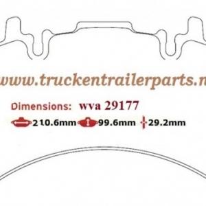 Remblokset Meritor Elsa 195               