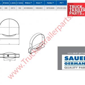 Spanbanden luchtketel 246mm        