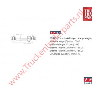 Schokdemper Trailer BPW /  SAF                  