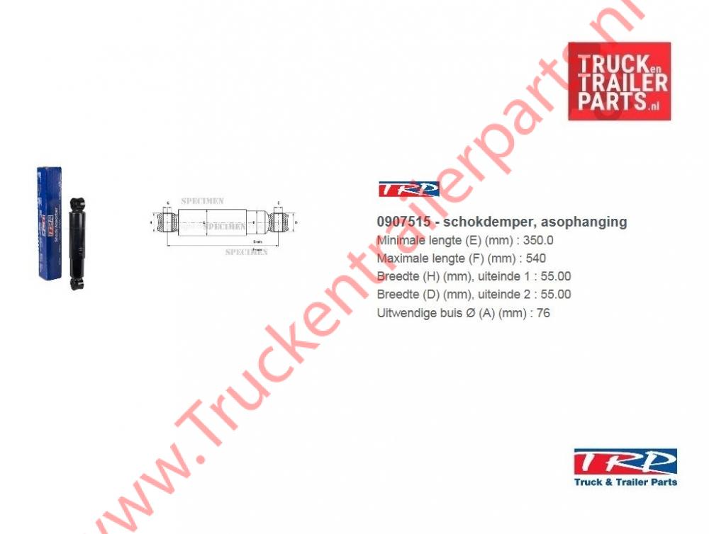 Schokdemper Trailer BPW /  SAF                  