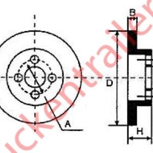 Remschijf Knorr tbv SAF 376mm         