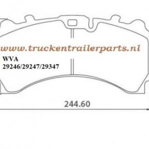 Set remblokken WVA29246 FRONT       