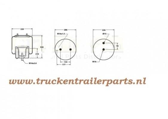 Luchtveerbalg Compleet Scania               