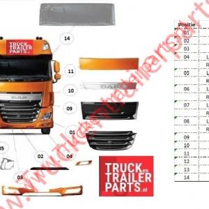    Koplampsteun links DAF XF Euro6   