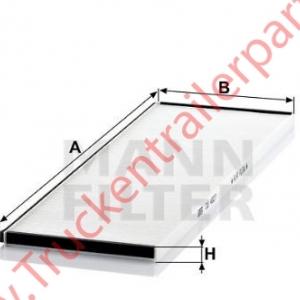 Interieurfilter element              