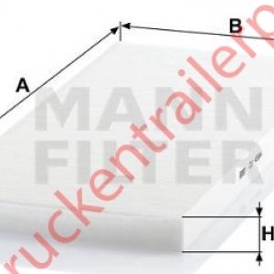 Interieurfilter element              