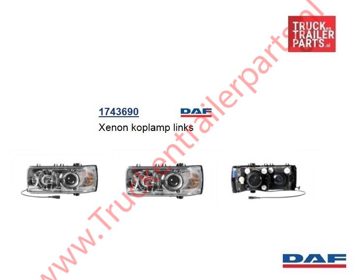 Koplamp xenon  CF/XF links  vanaf 2001     