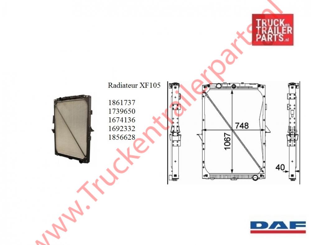 Radiateur  XF105         