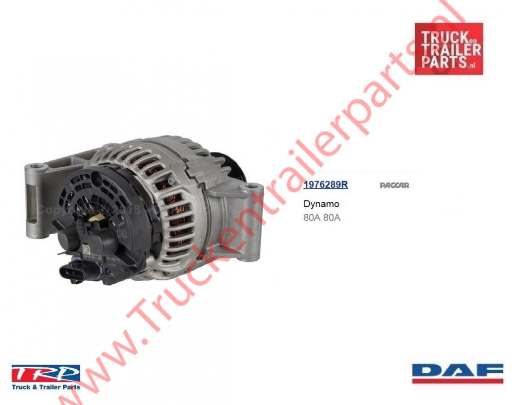 Dynamo DAF  euro6 80 ampere     