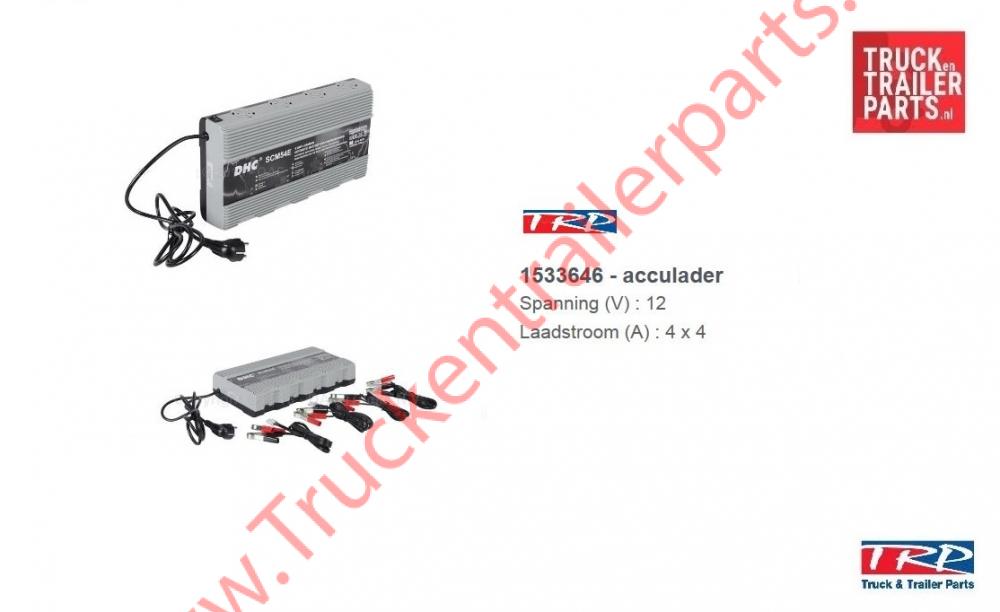 Acculader 4x4 Spanning 220-12 volt     