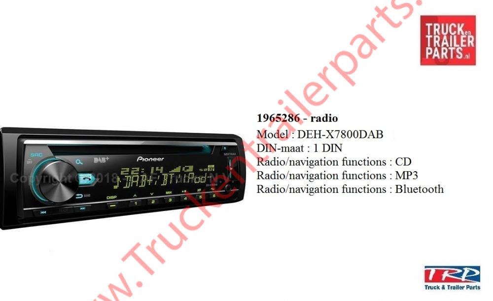 Radio DEH-X7800DAB