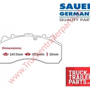 Remblok Scania,DAF,MAN,MB +beugel    