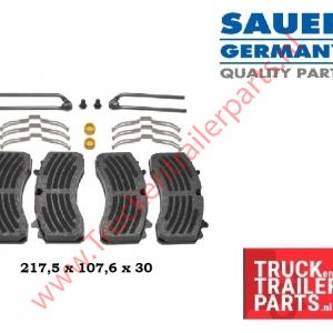 Remblok MAN TGX Series (wabco)    217,5x107,6x 30            