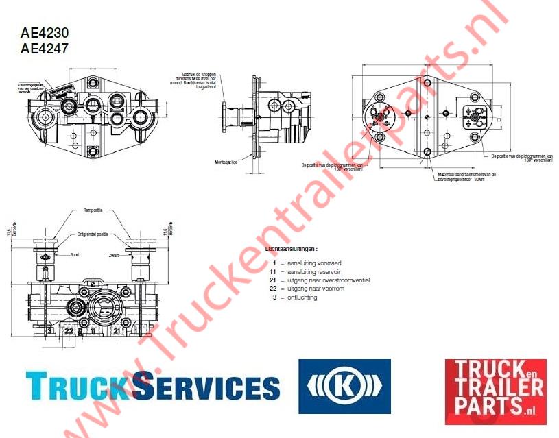 Kombi- los ventiel AE4230 serie    