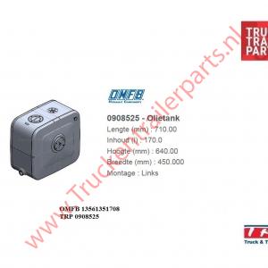 Tank Hydrauliek aluminium 170ltr montage links      