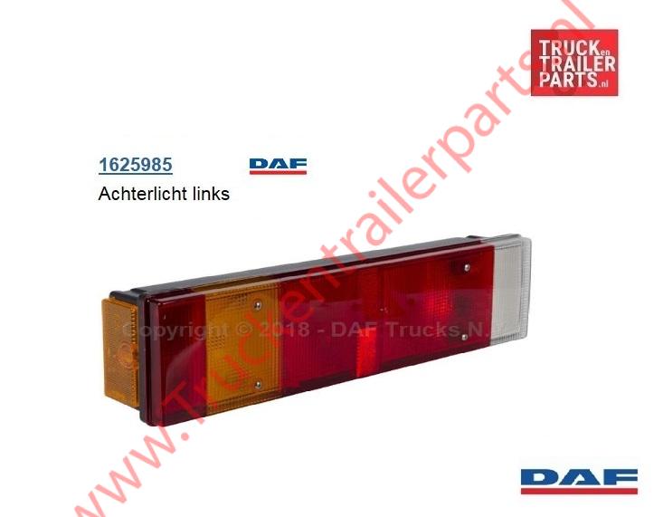 Achterlamp  DAF links      