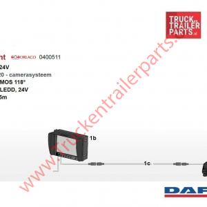 Camera systeem Orlaco type  Famos118      