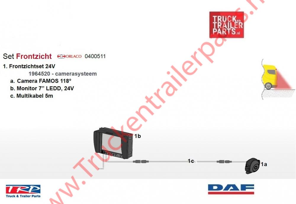 Camera systeem Orlaco type  Famos118      